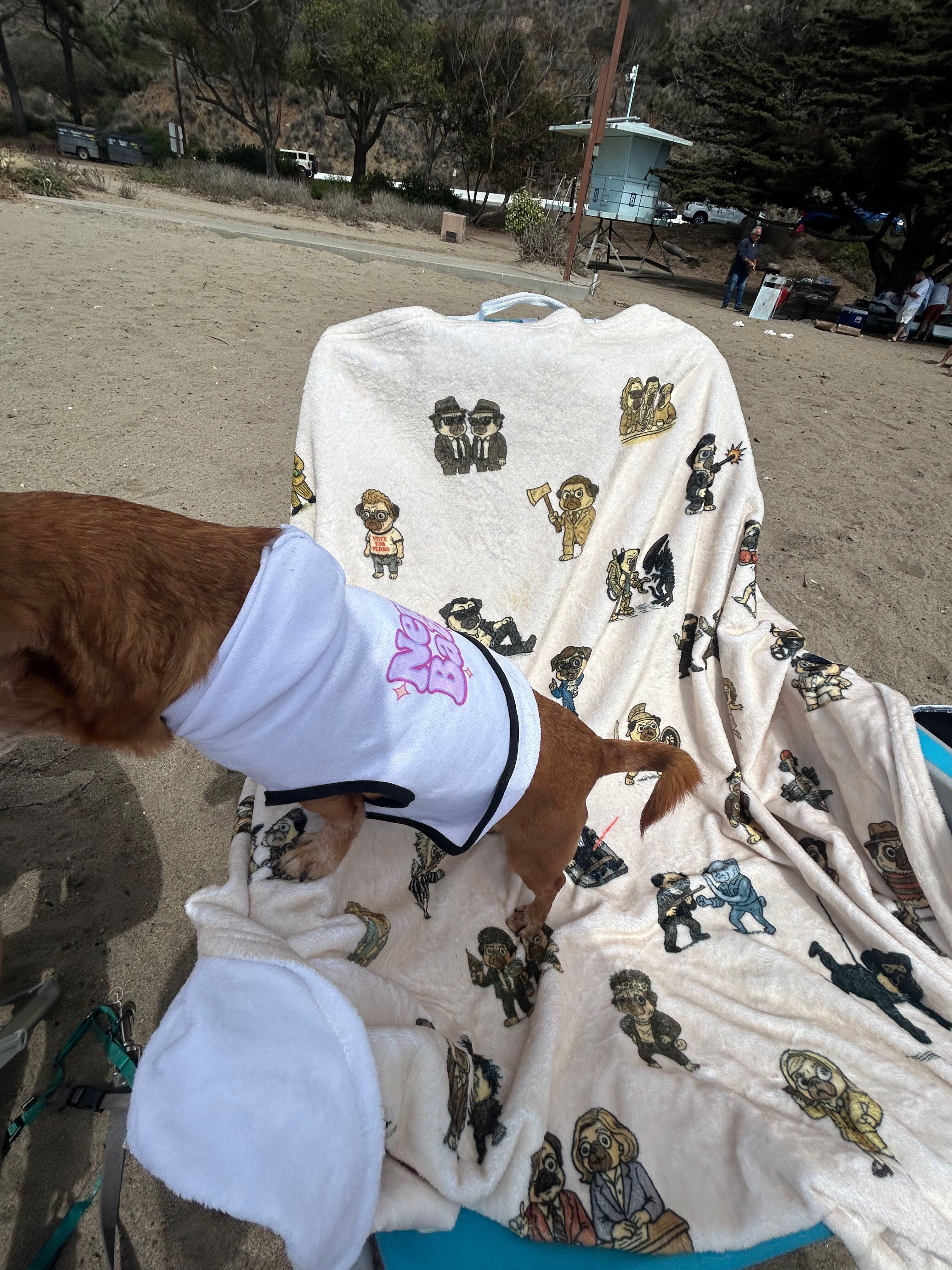 Movie Pugs Blanket – Hilarious Blanket for Dog Lovers and Cinema Fans